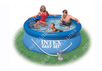28112 Надувной бассейн  Intex, 244х76см, фильтр-насос картр 1249 л/ч